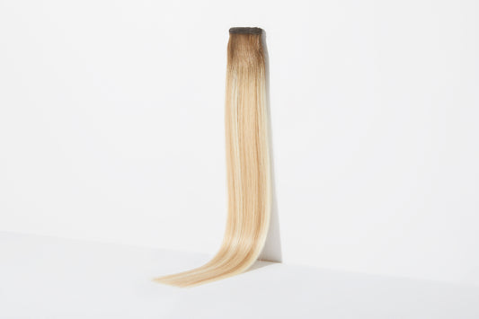 The Cut-Point Weft in Silky Straight 28" Aspen Blonde