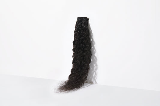 Textures by Covet & Mane - Curly 18" Natural Clip Ins 7 Piece Set